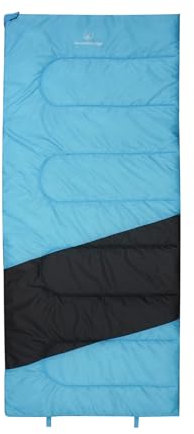 Mountainlodge 3-Jahreszeiten-Schlafsack für Erwachsene, wasserdicht, leicht, Campingausrüstung für Camping, Reisen und Rucksackreisen, Blau