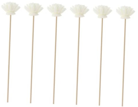 LIFKOME 24 Stück Aroma Diffusoren Holzstäbchen mit Getrockneten Blumen Aromatherapie Zubehör für Küche und Wohnzimmer Natürlicher Duftspender mit Diffuser Nachfüllung