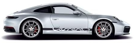 STAR SAM Aufkleber / Vinyl BIKE STICKERS Seitenbänder kompatibel mit Auto Porsche 911 Carrera S (Seitenstreifen)