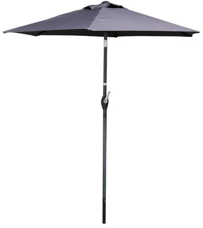 Urban Living SUNNYDAYS PARASOL VILLA VERDE DIAM 200CM INCLINABLE GRIS ANTHRACITE