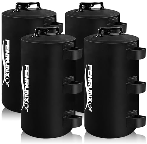 Wassergewichtssack, 40 kg, Pavillon-Zelt, Wassergewichte, Set mit 4 Beingewichten für Carport, Pop-Up-Baldachin, Zelt, Pavillon, Schwarz