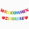 Willkommen Zuhause Girlande Deko Welcome Home Banner Herzlich Willkommen Hängende Dekoration Geschenkidee für Familie Partei Einweihungsparty Zuhause Baby Geburt Foto Hintergrund Hängedeko