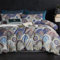 Tospass Bohemian Bettwäsche 200x220 cm Boho Vintage Indisch Wende Bettwäsche Set Böhmisch Bettbezug Blau Grün Mandala 100% Mikrofaser 1 Deckenbezug mit Reißverschluss 2 Kissenbezug 80x80cm