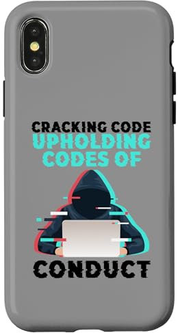 Hülle für iPhone X/XS Programmierer-Sicherheit, Code knacken, Verhaltenskodizes