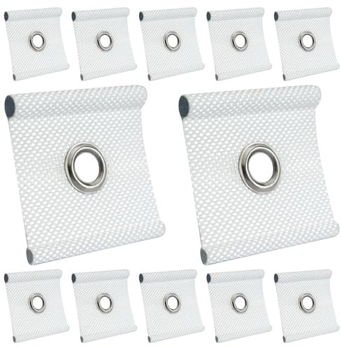 Pack de 12 Ganchos de Toldos, Accesorios para Caravanas Guias Toldo, Ojales de Tira de Riel de Refuerzo de Toldo para Autocaravana, Caravana, Fiesta de Navidad, Decoración Interior y Exterior