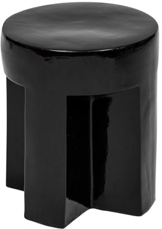 Atmosphera - Table d’appoint Kriz Noir 41x34x34cm