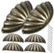 Outanaya 18 Stk Halbrunder Griff Zugknöpfe für Schubladen Ziehen Sie Griffe und Knöpfe Hülse cabinet knobs door handle schminktisch kommode Vintage Schrankgriff halbkreisförmige Knöpfe