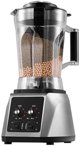 MiBoce Licuadora Comercial De 2200 W, Máquina para Hacer Leche De Soja Totalmente Automática De 5,5 L, con Cuchilla De 8 Páginas, Ajuste De Velocidad De 9 Engranajes, Sin Residuos Y Sin Filtrado