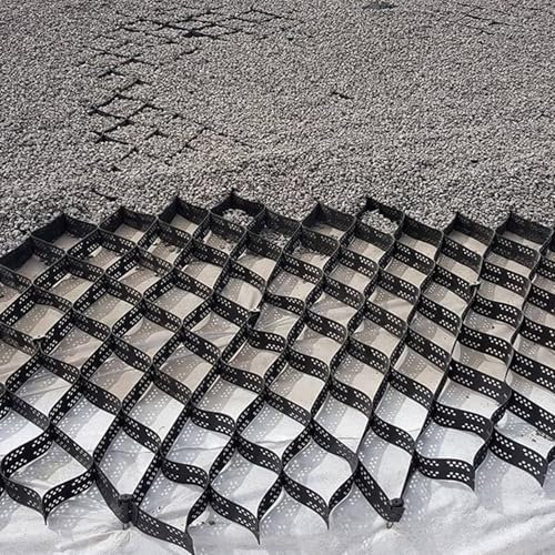 5,1 cm Wabenpflastersteine für Garten und Pferdehof, Schlammbekämpfung, robuste Stabilisierungsmatte für Subgrade Polyethylen (1 m x 10 m)