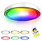 XMTECH 60W RGB LED Deckenleuchte Farbwechsel Deckenlampe Dimmbar Ohne Sternenhimmel-Effekt, 2800-6500K Lampe Deckenbeleuchtung mit Fernbedienung für Wohnzimmer Schlafzimmer Kinderzimmer Küche