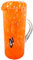MurArt Jarra de Murano de 500 ml, colección Tower, de vidrio soplado a mano de elaboración artesanal Made in Italy (naranja, jarra)