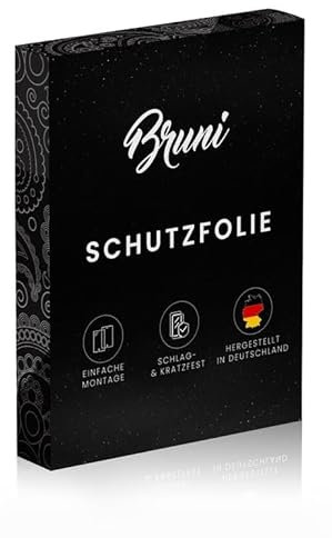 Bruni Schutzfolie kompatibel mit Xomax XM-DA759 Folie, glasklare Displayschutzfolie (2X)