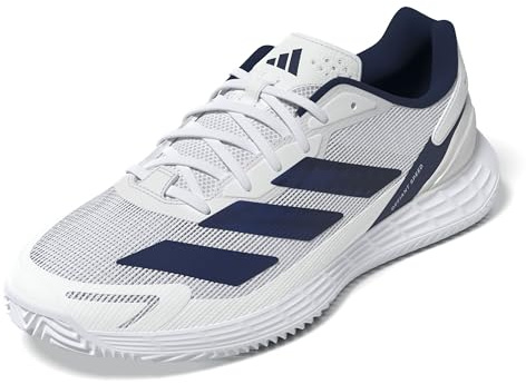 adidas Herren Defiant Speed 2 Clay Tenis Shoes, FTWR White/Dark Blue/core Black, 46 2/3 EU