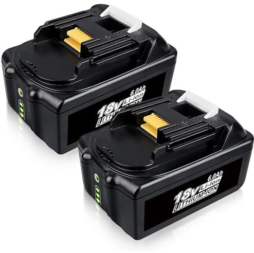 2 Stück BL1860B 7,0Ah Lithium Ionen Ersatzakku für Makita 18V Akku Kompatibel mit Makita Akku 18V BL1850B BL1840 BL1830 BL1835 BL1820B BL1815 mit LED Anzeige