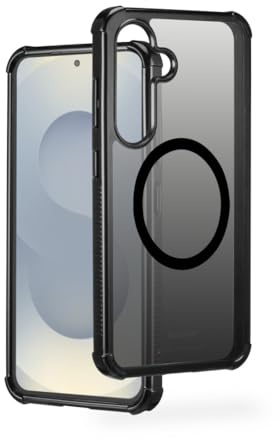Hama Magnetische Handyhülle Extreme Protect für Samsung Galaxy S25 (Bumper D3O-lizenziert, Qi2 kompatibel, mit Magnet, stoßfest, sturzsicher und bruchsicher, Case für induktives Laden) schwarz