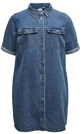 VERO Moda Damen Vero Moda Female Jeanskleid Vmcjennie Kurzes Kleid Vero Moda Female Jeanskleid VMCJENNIE Kurzes Kleid (1er Pack)