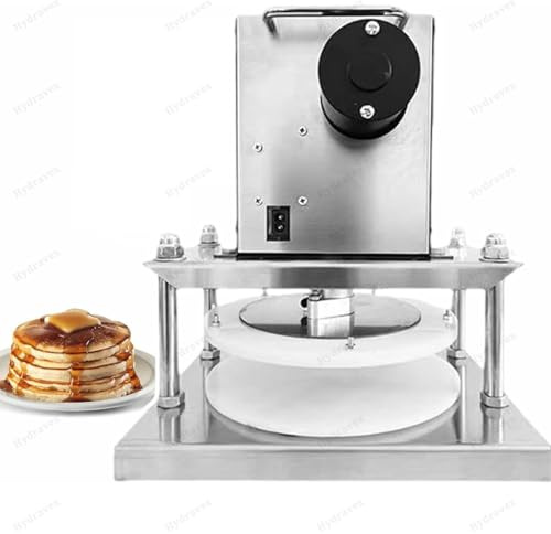 Elektrische Pizzateigpresse, 22 cm/25 cm/30 cm, kommerzielle manuelle Presse aus Edelstahl für Pizzateiggebäck, Pizzateigpresse für den Haushalt für Pizza, Tortilla,30cm