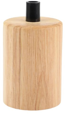 GALPADA E27 Lampenfassung mit Holzgehäuse, 1 Stück | Moderner Lampenhalter für Pendel-, Decken- und Kronleuchter im Innenbereich