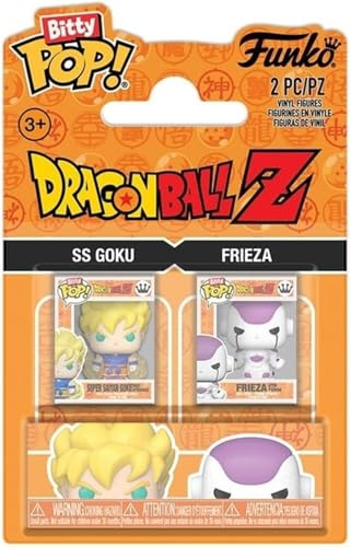 Funko Bitty Pop Dragon Ball Z Pack 2 mit Super Saiyan Goku und Frieza 4. Form