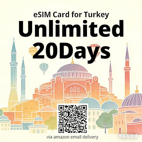 eSIM-Karte für die Türkei Prepaid-eSIM-Karte Pay-as-You-go Keine Vertragsbindung Unbegrenzt 20Tage