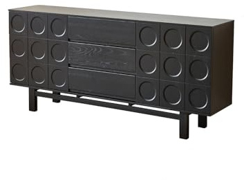 KOHUS Aparador con Aparador Retro for Sala de Estar, Mueble for vinos, Mesa de Pared for té y Almacenamiento de Segunda Mano Mueble Buffet