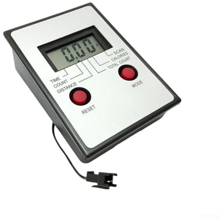 DystopiaWorld Exercise Bike Monitor, LCD Speedometer with Time, Distance, and Calorie Display for Stationary Bikes and Rowing Machines