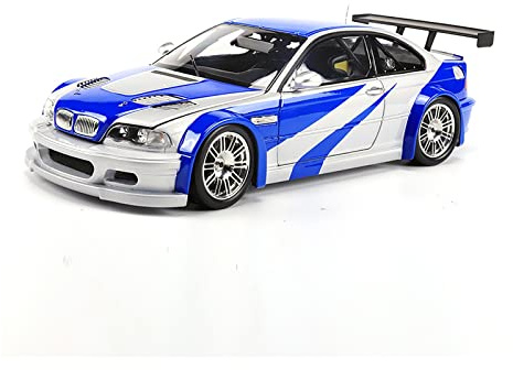 XGFFBAGB 1:18 Für BMW-M3-E46 GTR Legierung Automodell Kinder Spielzeug Hobby Geschenke Sammlung Ornament Display(with Box)