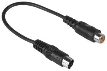 Hama Video-Adapter S-VHS-Stecker (Hosiden) - Cinch-Kupplung, 4-polig