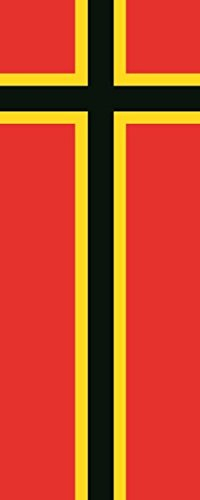 U24 Fahne Flagge Deutscher Widerstand im Hochformat Premiumqualität 150 x 500 cm