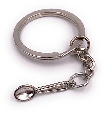 H-Customs H-Couteaux cuillère à couverts pendentif porte-clés en métal argenté