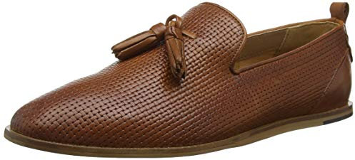 H by Hudson Herren Comber Leather Slipper, Braun (TAN 24), 46 EU