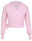 TiaoBug Mädchen Langarm Ballett Top zum Wickeln Pullover Strickjacke Bolero Top Cardigan warme Oberteile Ballettkleidung in Rosa Blau Rosa 104-110