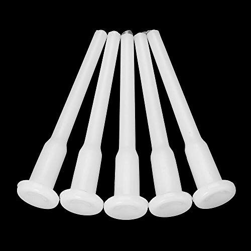 BAAQII 10 Stücke Luft Stopper Plug Ventil Düsenstift Weiß Yoga Gym Ball Gymball 5 cm Länge