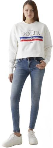 LTB Jeans Damen Skinny Jeans Nicole - SkinnyJeans mit Knopf & Reißverschluss und Stretch - Nicole Used Jeanshose in -Blau W27/L36