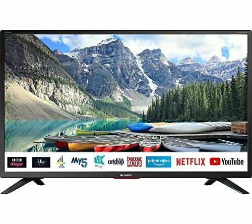 SHARP 32BC5KH2FB 32 Smart HD Ready LED TV - Black (Freeview HD with Freeview Play)