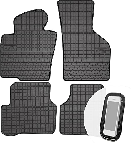 moto-MOLTICO Gummimatten Auto, 4-teiliges Set, Allwetter Gummi Fußmatten, Antirutsch & Wasserfest Autoteppiche - passend für VW Passat CC Passat B7 Passat B6 2005-2016