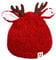 Toyvian Kinder Rentiermütze, Geweihmütze, Winter, warme Strickmütze für Mädchen, Kinder, Baby, Rot