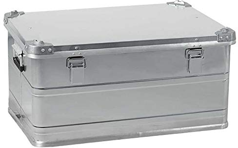 BRB Alu-Box mit Stapelecken, LxBxH 685x490x340 mm, 93 Liter, staub/spritzwasserdicht