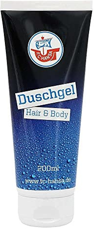 F.C. Hansa Rostock 2in1 Duschgel für Haut und Haar, Hair and Body Shampoo - Plus Lesezeichen Wir lieben Fußball