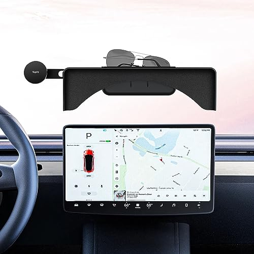 topfit for Tesla Model 3 Model Y Center Console Phone Holder Mobile Phone Mount Magnetic Phone Stand Sunglasses Storage Box Tesla Accessories