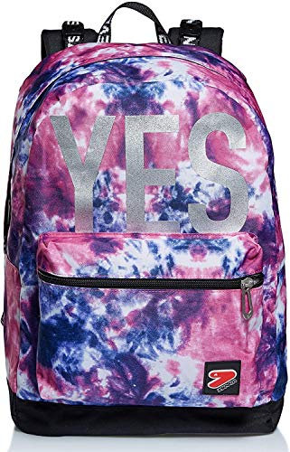 seven. Zaino Scuola Double Tye And Dye Girl 44x33x16 cm con Cuffie Wireless