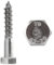 FASTON® Sechskant Holzschrauben M8x40 Edelstahl (20 Stück) DIN 571 Sechskantschrauben