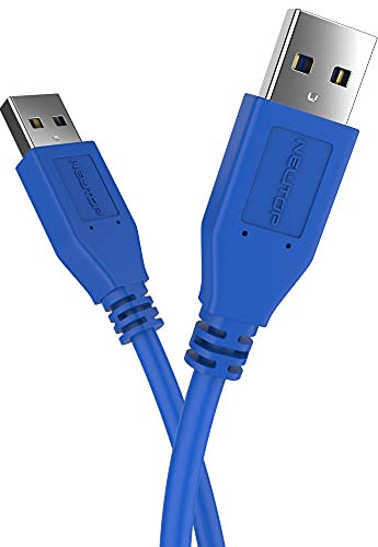 N NEWTOP USB01 Cavo Prolunga 150 cm Connessione Dati USB 3.0 Maschio Maschio A-A per Hard Disk, Computer, Altoparlanti, Disco Rigido Esterno, Lettori Blu-Ray, DVD, Laptop, Hub