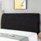 HAMON Cabecero De Cama Suave Protector De Diseño Color Sólido, Cubierta Lavable Extraíble para El Dormitorio (Negro, 140-160cm)