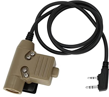 CARZE Passt for TAC Sky Ptt U94 PTT Taktisch Ptt Headset Walkie-Talkie PTT, geeigneter Passform for Peltor Comtac/Pass Walkie-Talkies-Headsets