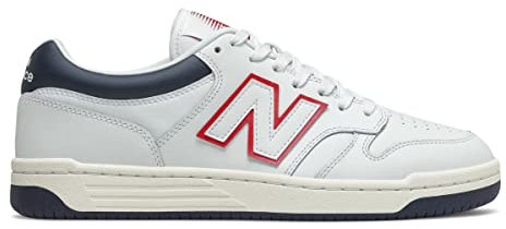 NEW BALANCE Herren 480 Sneaker, White Navy, 45.5 EU