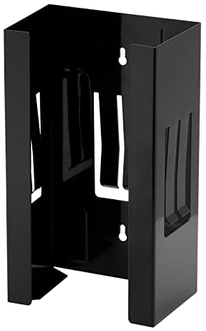 CASOMAN Magnetic Glove/Tissue Dispenser, 8LBS Capacity, Black Glove Dispenser Wall Mount, Glove Box Holder, Glove Holder for Wall Mount, Magnetic Glove Box Holder