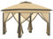Outsunny Tonnelle Pliante tonnelle de Jardin extérieure 3,3x3,3m Pop-up Double Toit 4 moustiquaires zippées Amovibles + Sac de Transport Barnum de Jardin en Tissu Oxford métal Beige et Marron