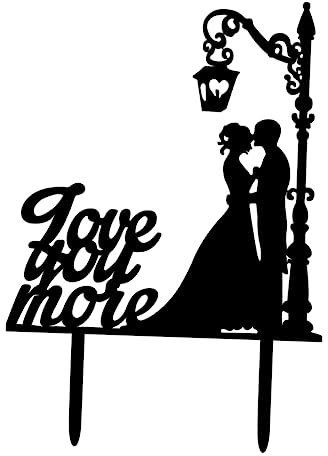 Abaodam Blush Decor Wedding Decoration Bling Decor Anniversary Love Cupcake Picks And Mrs Love You More Cake Topper Love You More Topper Wedding Party Cake Topper Decorate Top Hat Acrylic