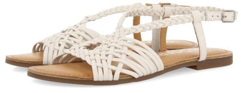GIOSEPPO Sandalias Blancas DE Piel con Tiras Cruzadas para Mujer AIDONE